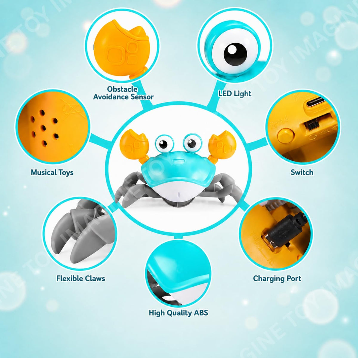 Toy Imagine Crawling Crab Baby Toy