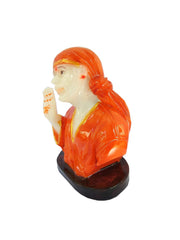 SHINDE EXPORTS Lord Saibaba Marble Idol for car Dashboard and Gifting (4 inches)