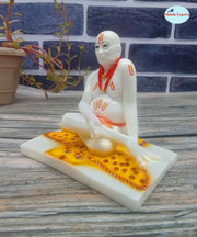 SHINDE EXPORTS Shree Swami Samarth murti Idol Statue for car Dashboard (11.5cm)