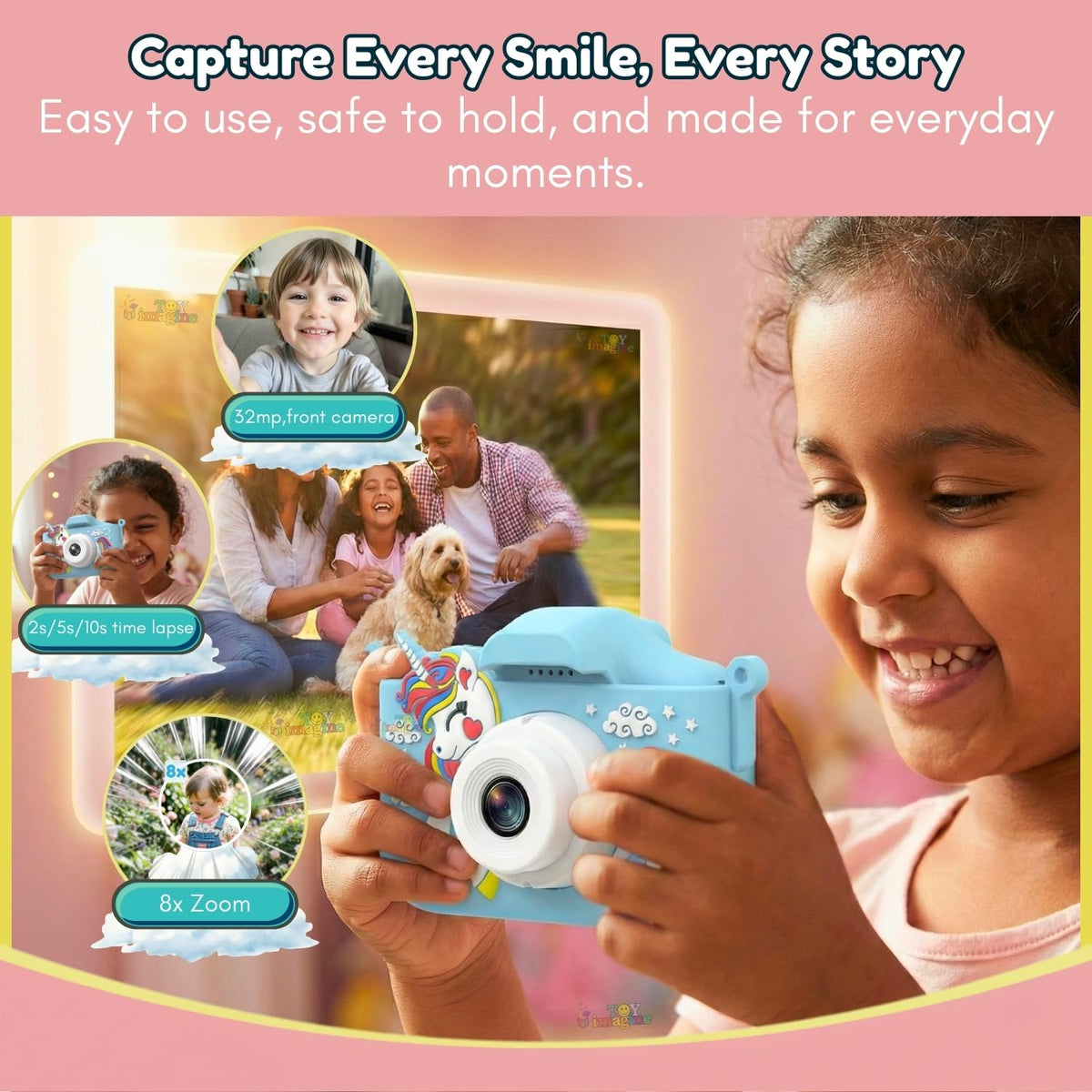 Toy Imagine Unicorn Kids Digital Camera