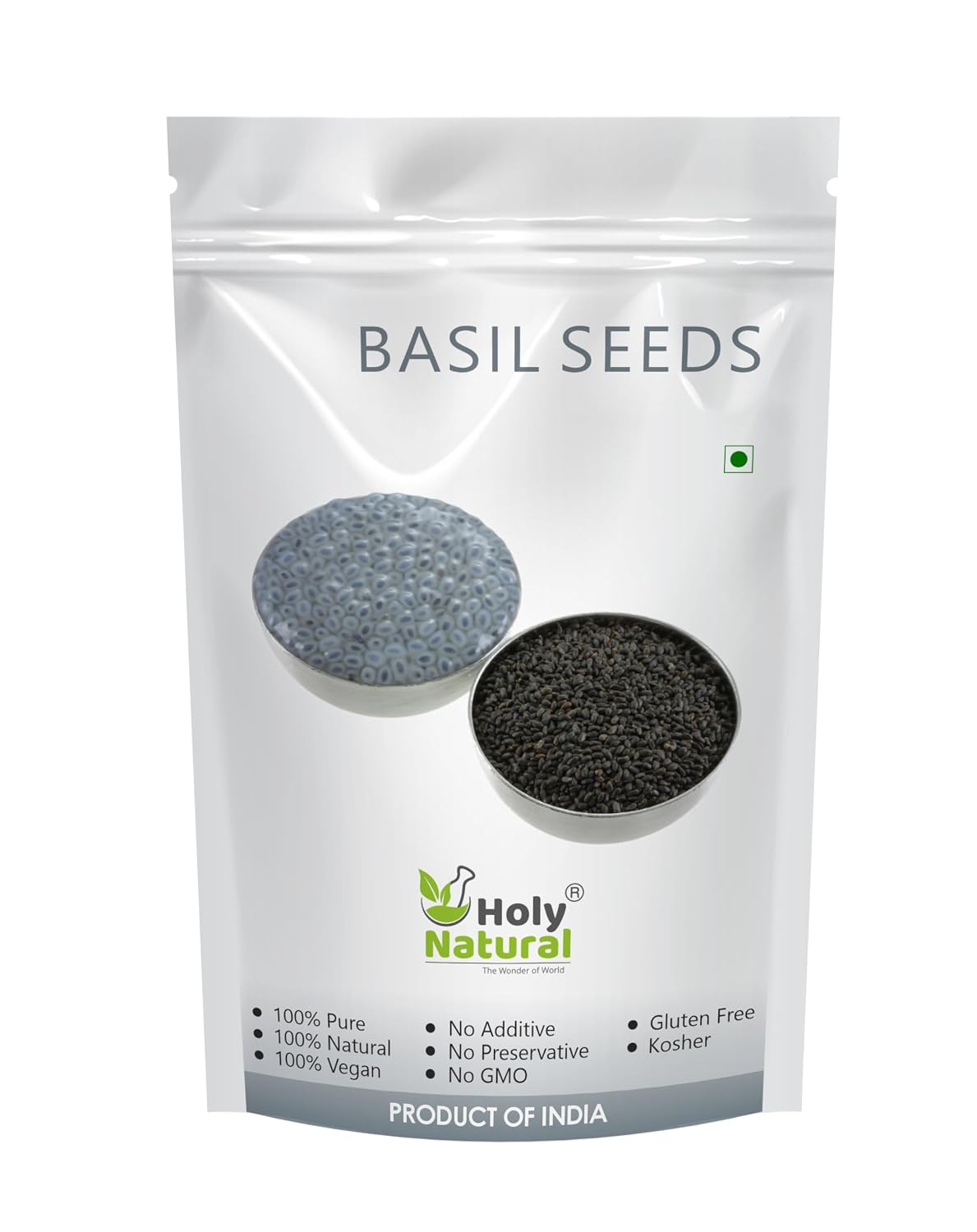 Holy Natural Basil Seeds - 100 GM | Sabja Seeds | Takmariya Seeds