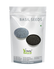 Holy Natural Basil Seeds - 100 GM | Sabja Seeds | Takmariya Seeds
