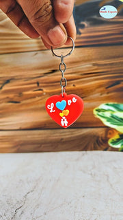 SHINDE EXPORTS love key chains for couples girls car bike women keychain pack of 6