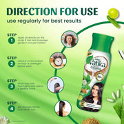 Dabur Vatika Enriched Coconut Hair Oil - 405 ml | For Strong, Thick & Shiny Hair | Good for Scalp Health | Enriched with 10 Herbs