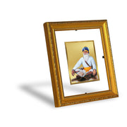 Diviniti Baba Deep Singh Gold Plated Wall Photo Frame, Table Décor| DG Frame 101 Size 1 and 24K Gold Plated Foil| Religious Photo Frame Idol For Pooja, Gifts Items (13.5 CM X 15.5 CM)