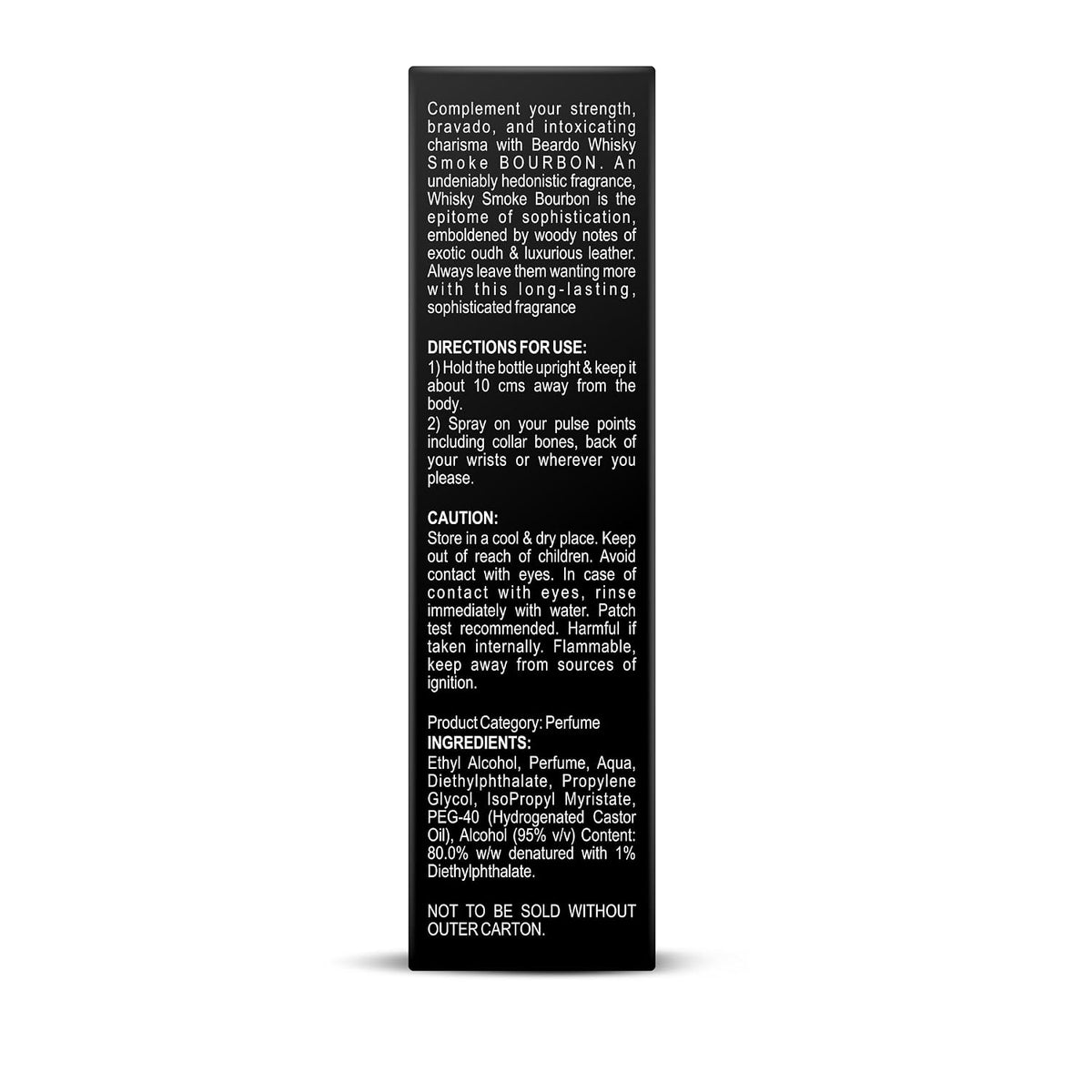 Beardo Whisky Smoke Bourbon Perfume For Men, 20ml | Oriental, Woody, Leathery Eau De Parfum | Long Lasting Perfume | Best Date Night Fragrance | Gift For Husband | Gift For Boyfriend
