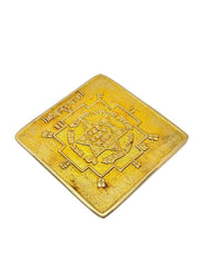 RUDRADIVINE Ashtadhatu Shree Kuber Yantra | Heavy Quality Original Yantra | Golden Brass Finish | Wealth, Prosperity & Business Success