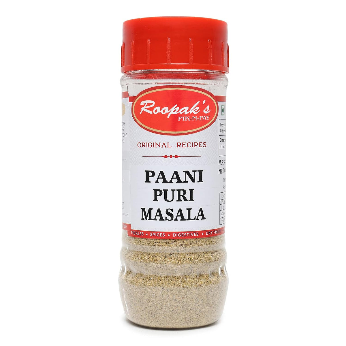 Roopak's Pik-n-Pay-Pani Puri Masala 100g