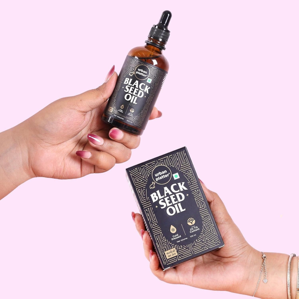 Urban Platter Black Seed Oil, 100ml (Cold-Pressed, 2% Naturally Occurring TQ, Anti-Inflammatory, Consume daily for overall well being and vitality)
