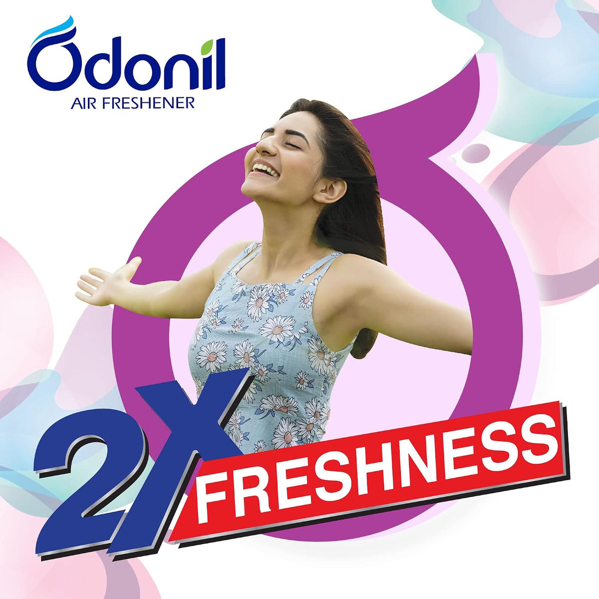 Odonil Bathroom Air Freshner Blocks Mixed Fragrances - 192g (48g*4) | Mixed Fragrances: Jasmine, Lavender, Orchid, Rose| Long Lasting Fragrance | Lasts upto 30 days (Pack of 2)