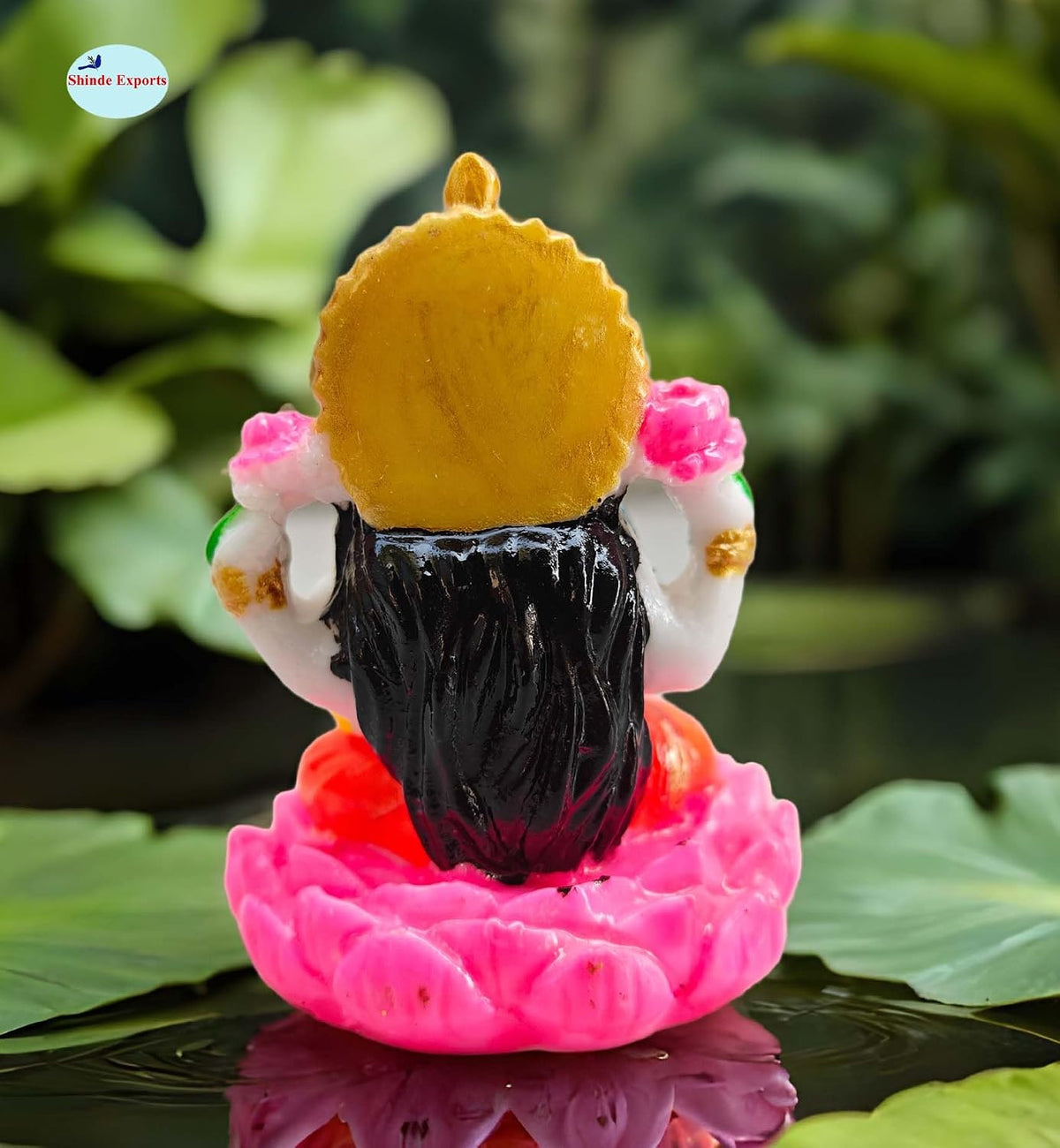 SHINDE EXPORTS Goddess laxmi Devi Marble murti Lakshmi Statue Idol for Home Pooja (Small Size 2.5 inches)