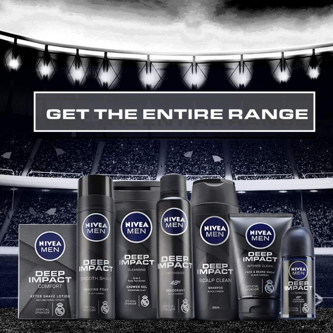 NIVEA MEN Shaving, Deep Impact Comfort After Shave Lotion, 100ml