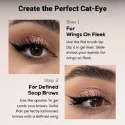 INSIGHT Flat Eyeliner & Mascara Brush IE 045 | Flat tip liner brush, precise eye applicator - 1N