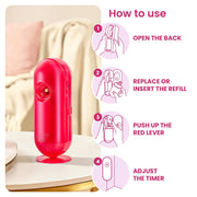 Godrej aer Matic Kit (Machine + 1 Refill) - Automatic Room Fresheners with Flexi Control Spray | Petal Crush Pink | 2000 Sprays Guaranteed | Lasts up to 60 days (210ml)