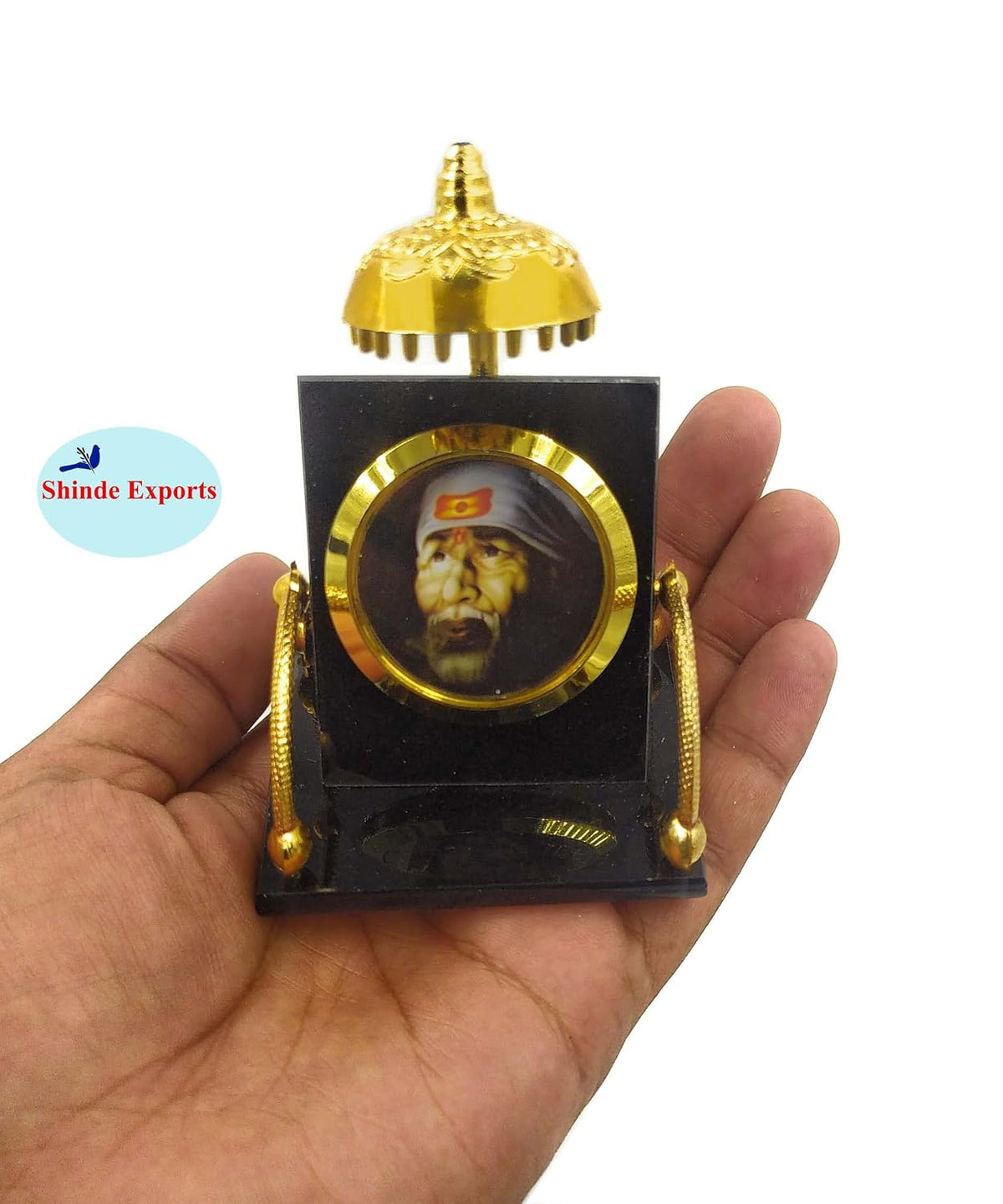 SHINDE EXPORTS Sai Baba Car Dashboard Stand, showpiece/Gift Item(Design 4)