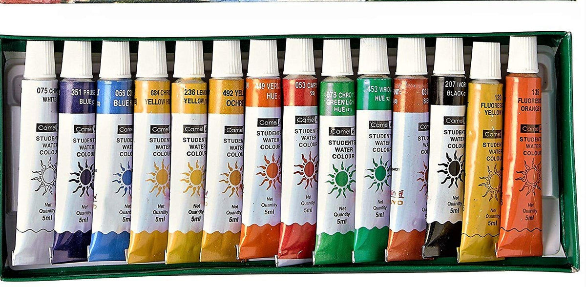 Camel Student Water Color Tube - 5ml, 14 Shades