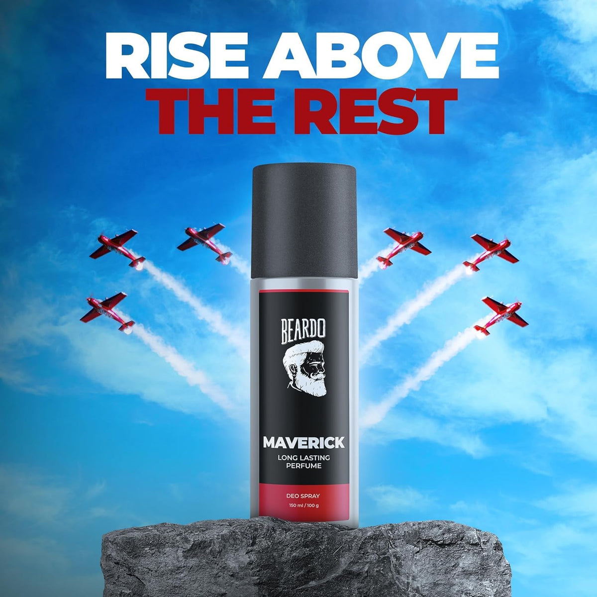 BEARDO Iceman & Maverick Perfume Deo Spray Combo For Men, 150 ml x 2