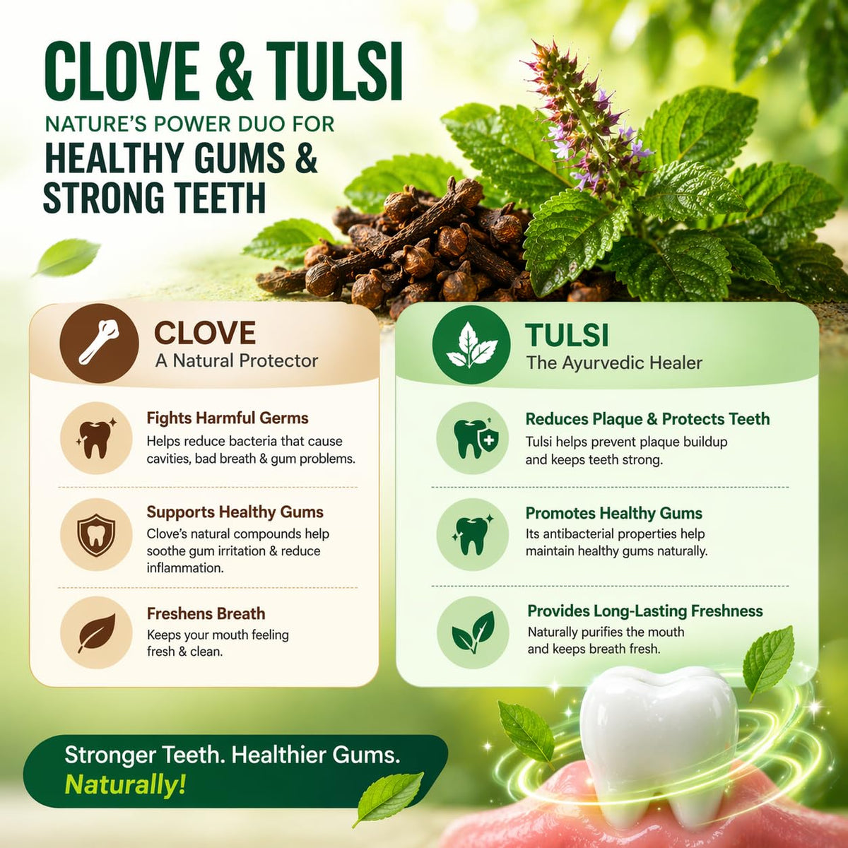 Biotique Clove & Tulsi Complete Care Toothpaste - 100% Pure & Natural Ayurvedic Treatment for Gums & Teeth - 140gm (Pack of 3)