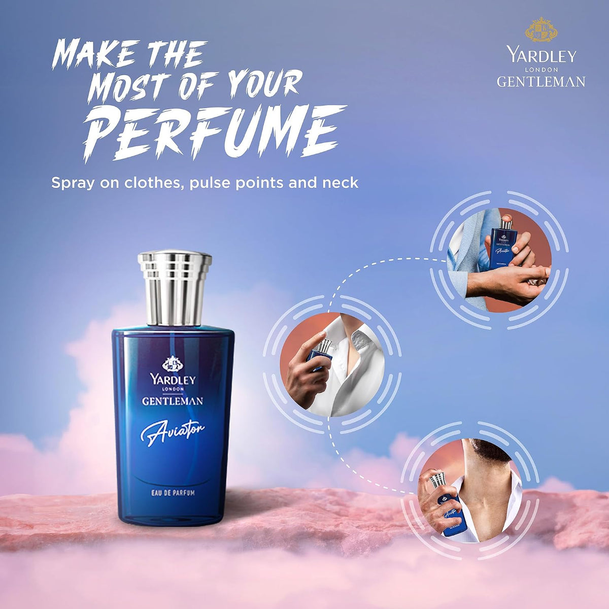 Yardley London Gentleman Aviator|England's Finest Fragrance|EDP Perfume For Infinite Adventure|30 ml