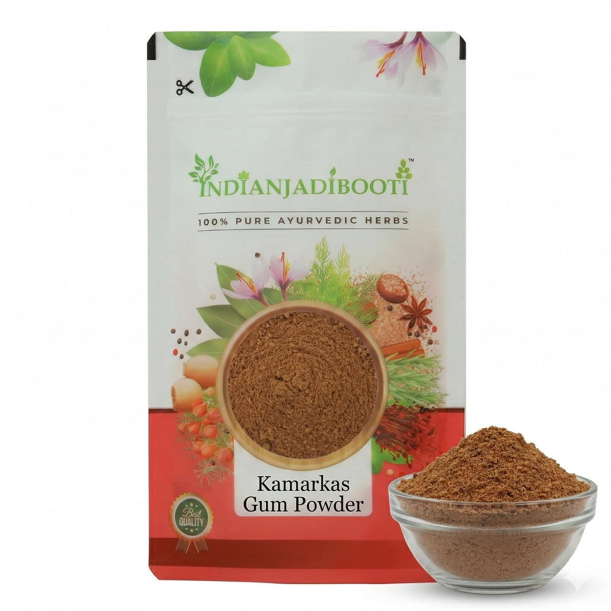 IndianJadiBooti Kamarkas Gum Powder (Palash Gond/Butea Monosperma) – 100% Pure Raw Resin for Back Strength, Post-Pregnancy Recovery & Bone Health (50g)