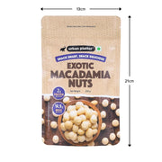 urban platter Bold And Exotic Macadamia Nuts, 250G (Grade A, Crunchy, Perfect For Guilt-Free Snacking), Dry Fruit