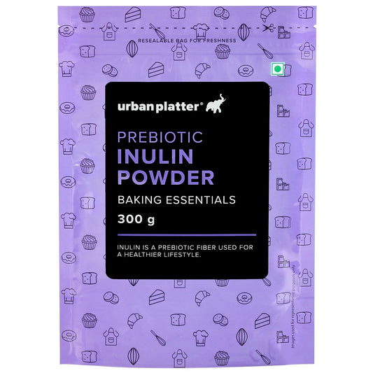 Urban Platter Inulin Powder, 300g (Fructo-Oligosaccharides | FOS | Prebiotic & Rich in Soluble Dietary fibre | Supports Gut Health)
