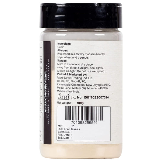 urban platter Dehydrated Garlic Powder, 100 Gram (Ready To Use, Instant Garlic Flavour, Additive Free, All Natural And Free Flowing, Lehsun Powder)