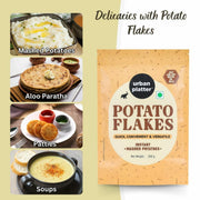 Urban Platter Potato Flakes, 200 g (Dehydrated Potato Flakes | Ready to Use Dried Potato Bits | Quick and Convenient)