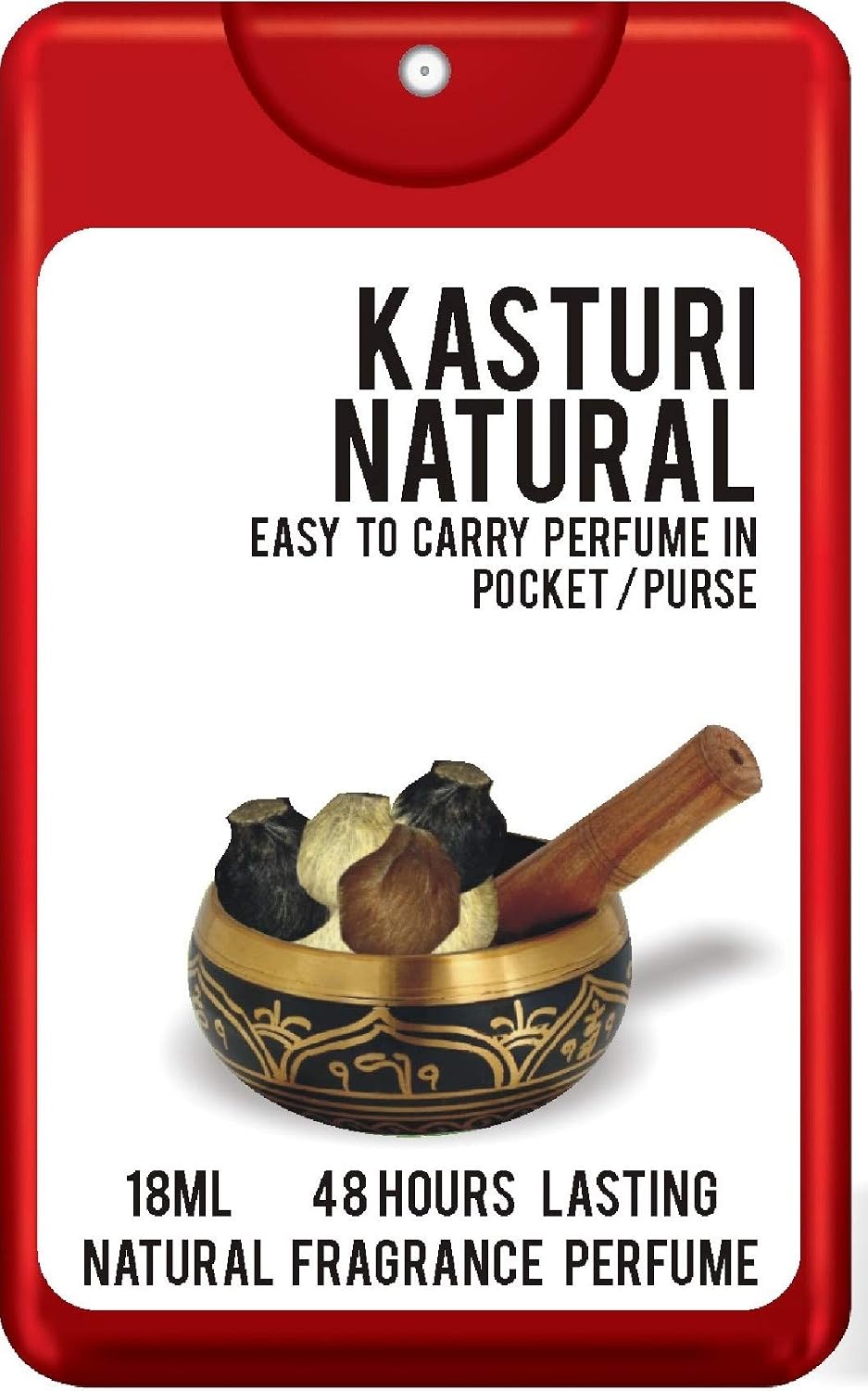 Parag Fragrances Kasturi Natural Pocket Attar Perfume 18ml (Made From Attars For Long Staying on Clothes) Easy To Use and Carry in Pocket and Purse