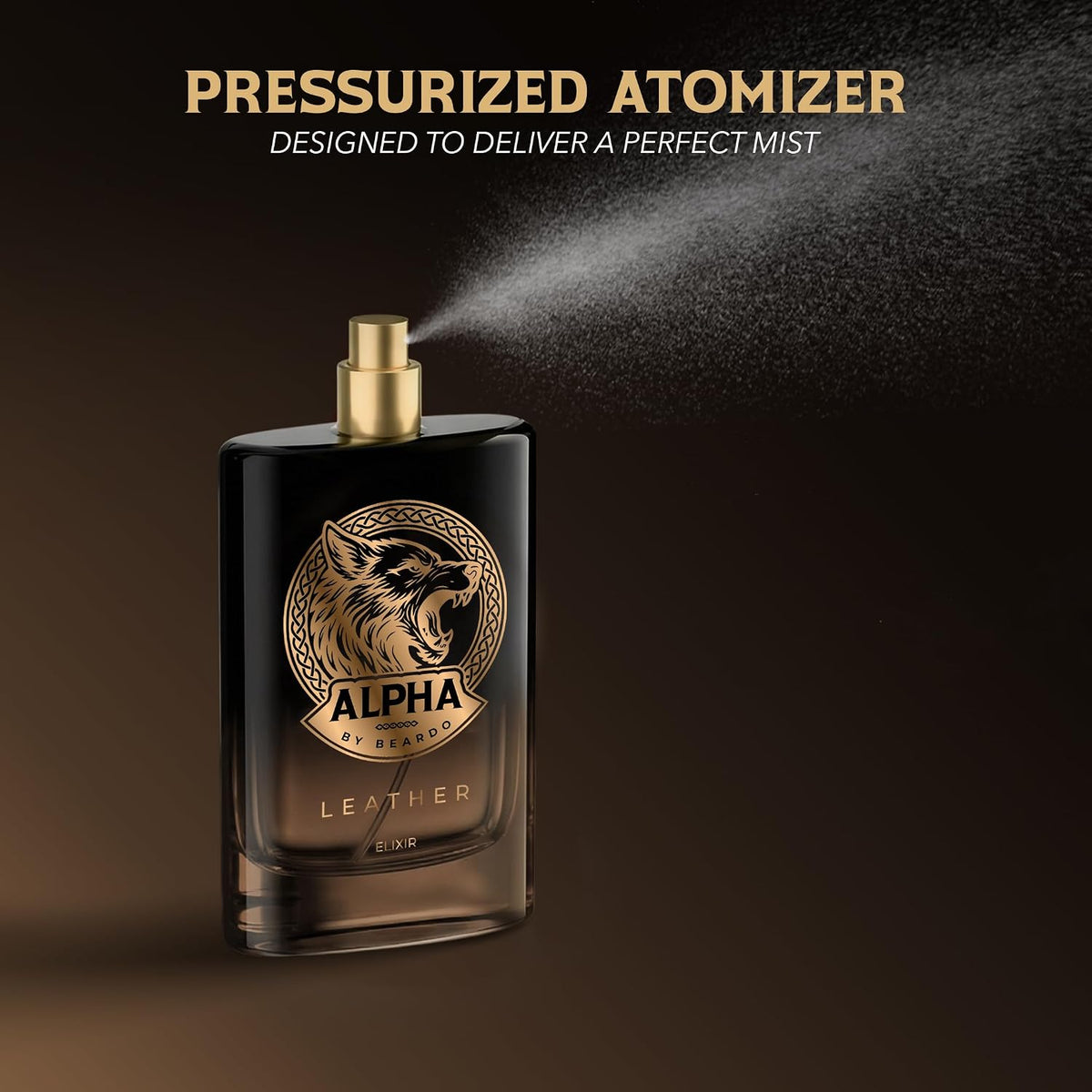 BEARDO Alpha Leather Elixir 100ml | Extrait De Parfum | Leathery Perfume For Men | Long Lasting Perfume | Premium Gift For Man | Gift For Husband | Boyfriend