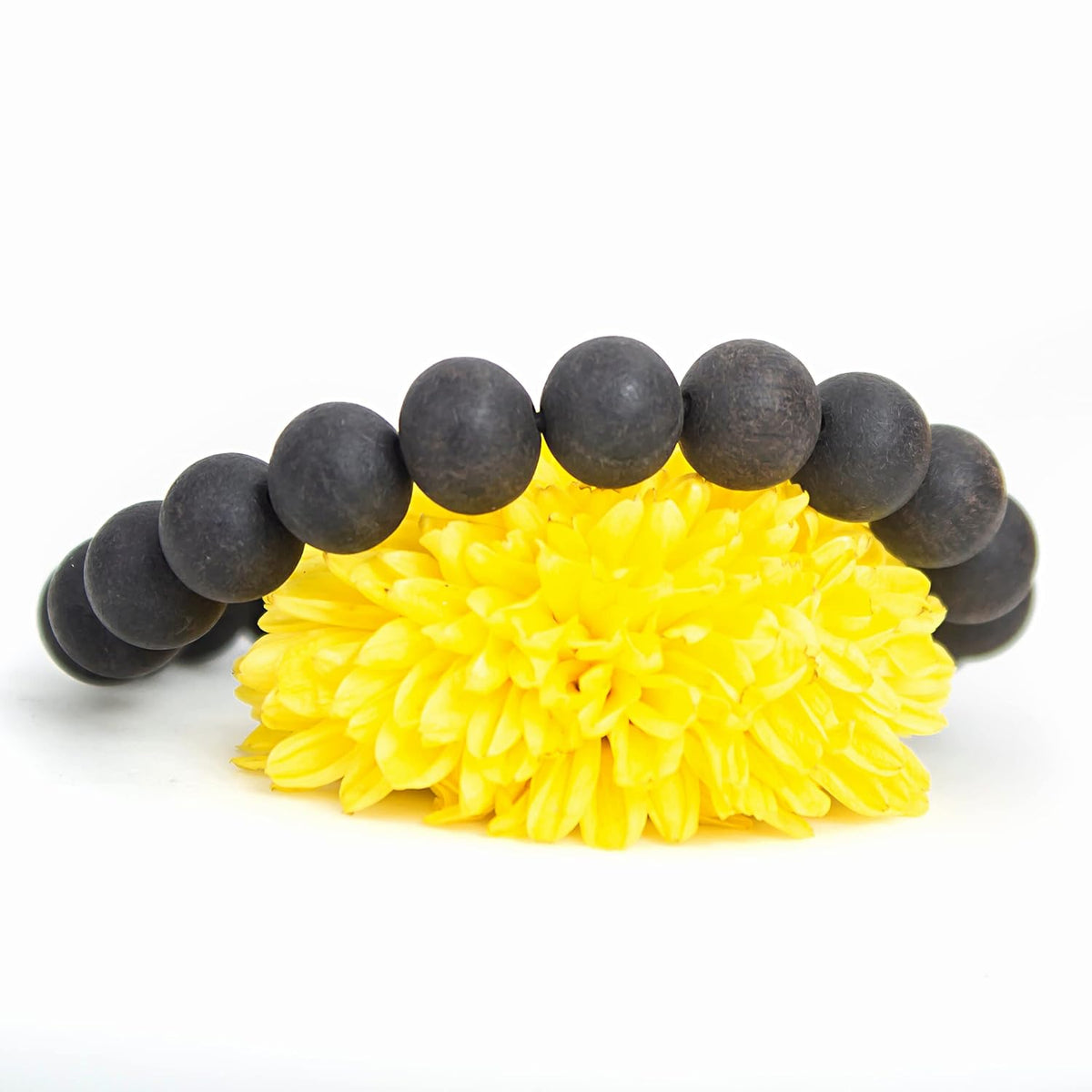 Aalayam Selveer Natural Unpolished Karungali Bracelets Original for Men & Women (Bead Size 10 mm) (Black)