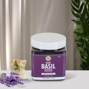 NatureVit Basil Seeds, 300g | Tukmaria | Sabja | Falooda | Beat the Heat with Sabza Seeds