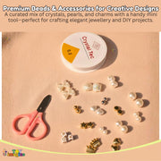 Toy Imagine DIY Bracelet Making Kit for Girls, 20-Compartment Bead Set