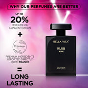 Bella Vita Luxury Man 4 x 20 ml with KLUB OUD CEO G.O.A.T Woody Citrusy Klub Men Eau De Parfum Liquid Perfume