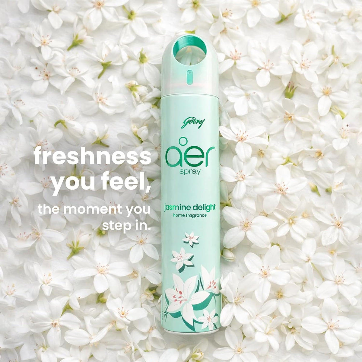 Godrej aer Spray | Room Freshener - Jasmine Delight (180 ml)