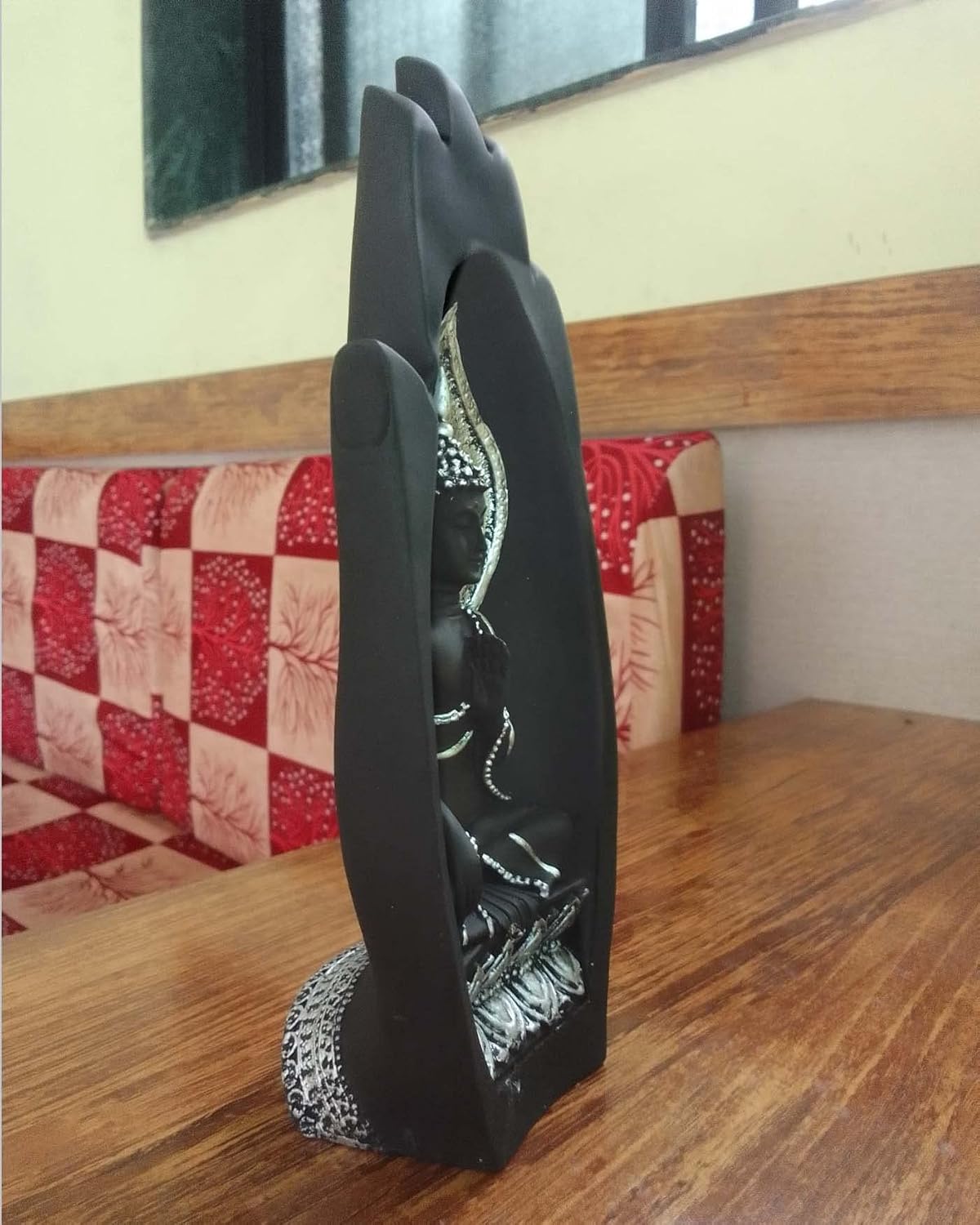 SHINDE EXPORTS Buddha Statue for Home Decor (Silver)