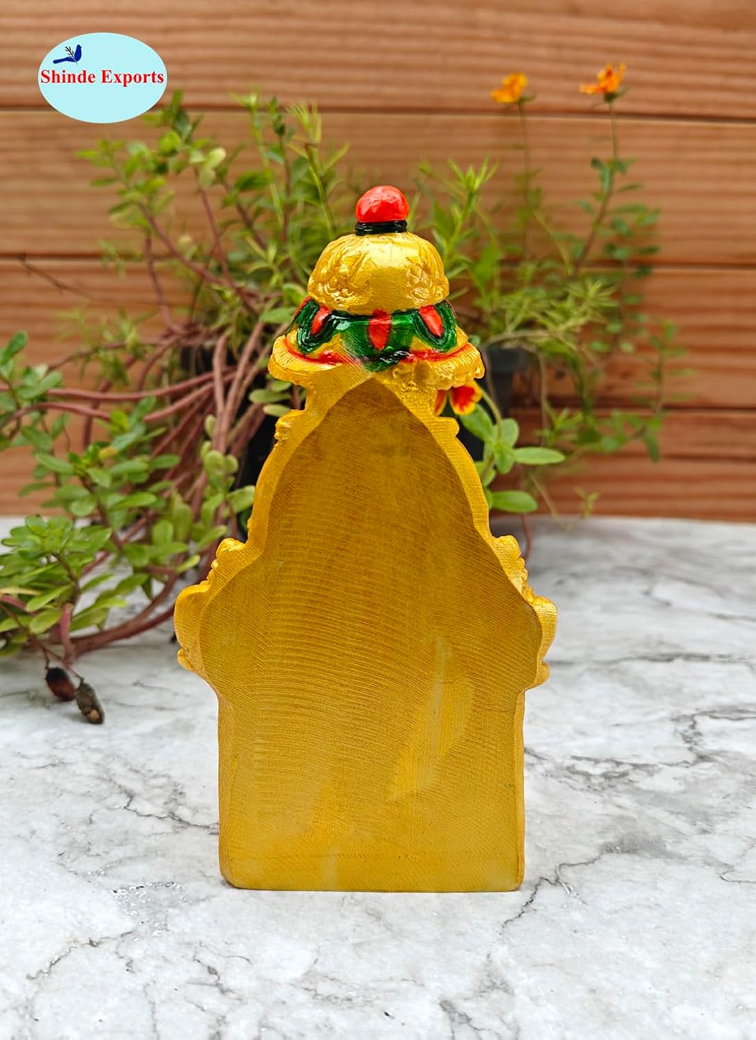SHINDE EXPORTS shirdi saibaba Marble Idol Statue murti Home Murty for car (White, 16cm)