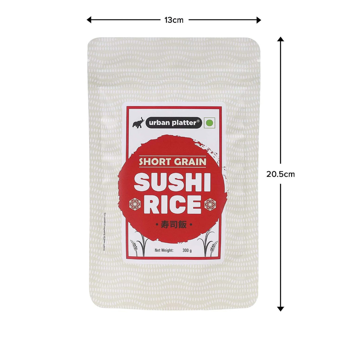 Urban Platter Short-Grain Sushi Rice, 1kg (Japanese-Style Sticky Rice | Chewy Bite | Asian Pantry Essential)