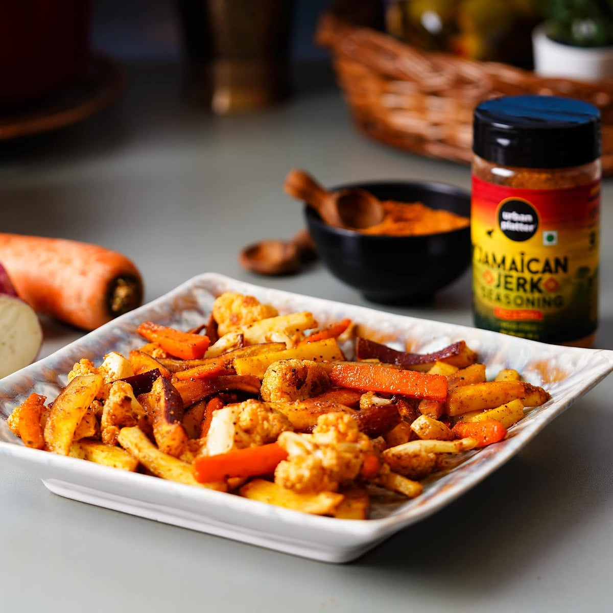 Urban Platter Jamaican Jerk Seasoning, 80g (Bold and Spicy Caribbean Blend | Perfect for Marinades, Grilling and Roasting)