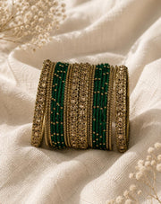 NMII Get your traditions Valentine Gift for Girls & Women Silk Thread Bangle Set With Zircon For Womne & Girls