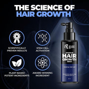 Beardo Advanced Hair Growth Serum 50ml + Dermaroller for Men | Hair Fall Control, Hair Regrowth & Thickening | Scalp & Beard Growth Treatment Kit for Men