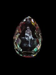 SHINDE EXPORTS 3D Crystal Sai Baba Idol Staute Murti for Home, Pooja Room, Gift Purpose & Car Dashboard.