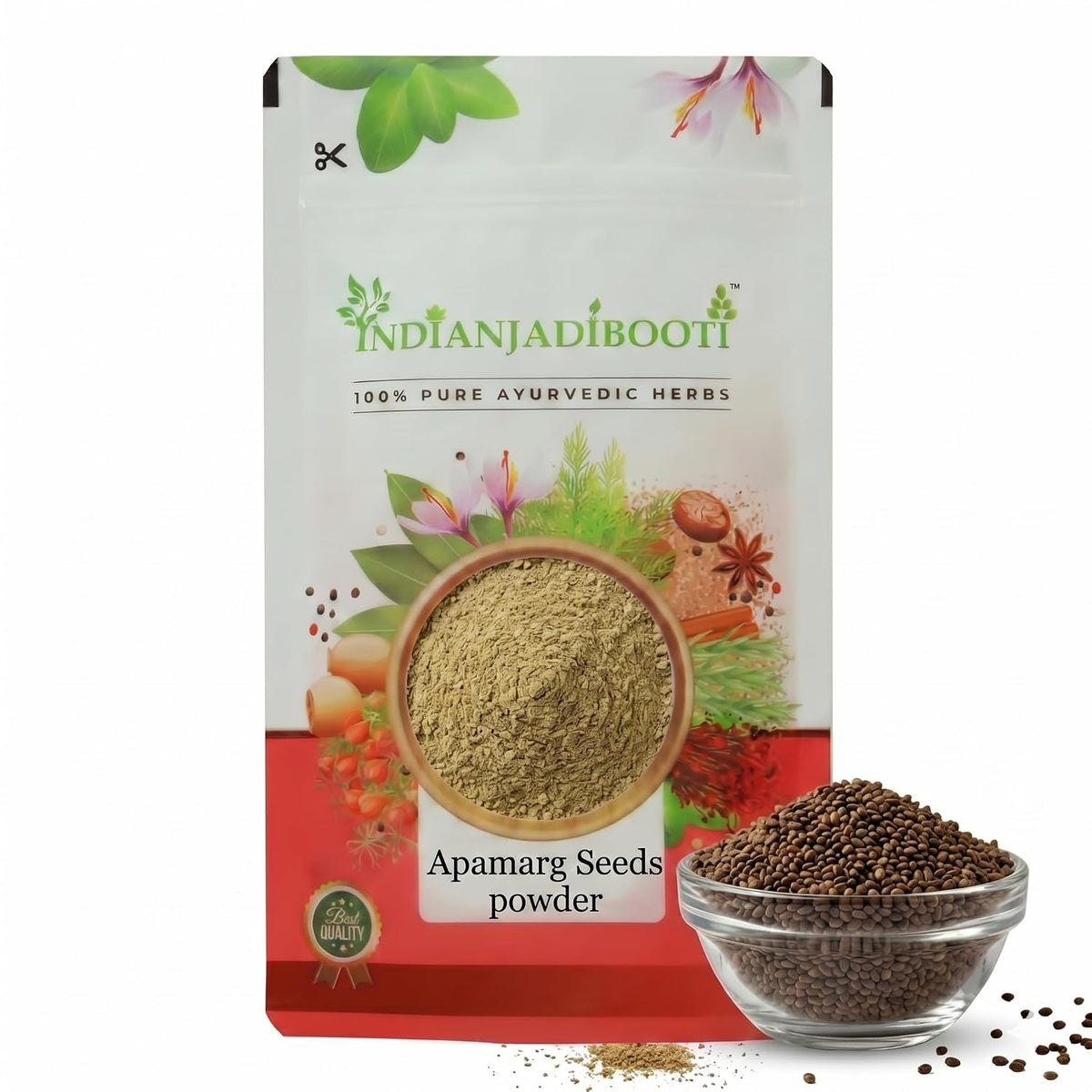 IndianJadiBooti Pure Apamarg Seeds Powder | Achyranthes Aspera Chirchita for Weight Management, Healthy Digestion & Respiratory Comfort (800g)