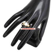 ASTRODIDI White Zircon Stone Tortoise Ring | Adjustable Brass Kachua Turtle Meru Fashion Ring For Men Women Boys and Girls