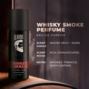 Beardo Whisky Smoke Deodorant 120ml & Bourbon Perfume 50ml for Men Giftset | Eau De Parfum & Body Spray | Spicy, Woody - Oudh | Long Lasting Mens Perfume | Date night fragrance | Rakhi Gift for Brother | Gift for boyfriend | Gift for Men | Gift for Brother