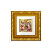 Diviniti Ram Darbar Gold Plated Wall Photo Frame, Table Décor| DG Frame 103 Size 1A and 24K Gold Plated Foil| Religious Photo Frame Idol For Pooja, Gifts Items (10.8 CM X 10.8 CM)