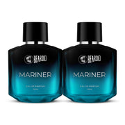 BEARDO Mariner EDP for Men, (100ml X 2) | Eau De Parfum|Long Lasting Perfume for Men | Body Spray for Men | Day Time Fragrance Body Spray | Fresh, Aqua Notes | Gift for husband | Gift for boyfriend