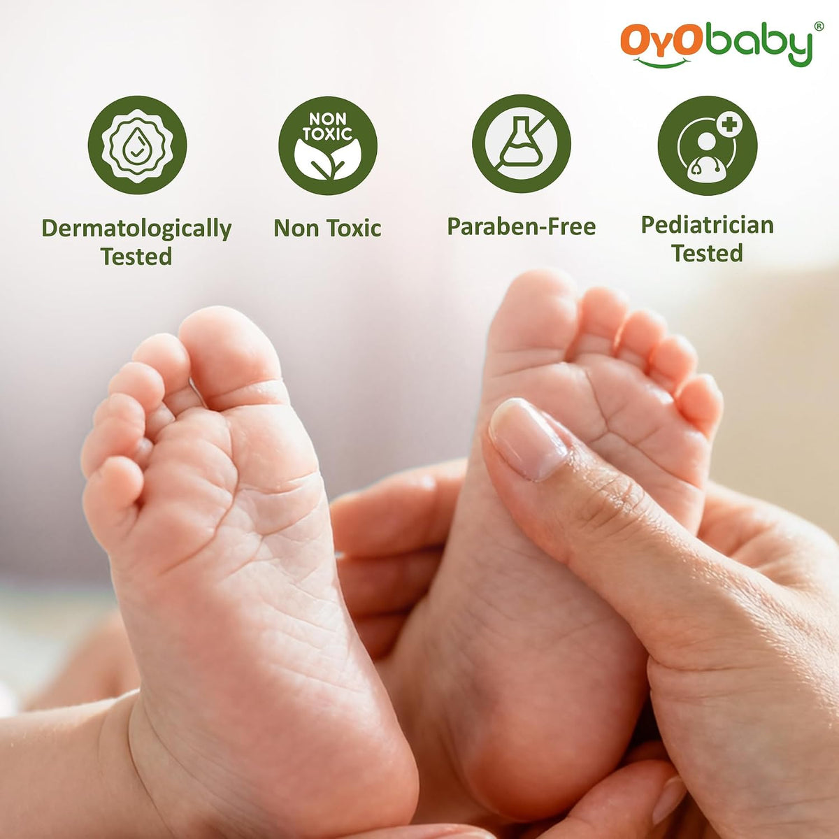 OYO BABY 100% Pure Olive Oil for Baby - 200ml | Enriched with Vit E & Omega 3 | Baby Massage Oil for Skin & Hair Nourishment | Edible Food-Grade Oil