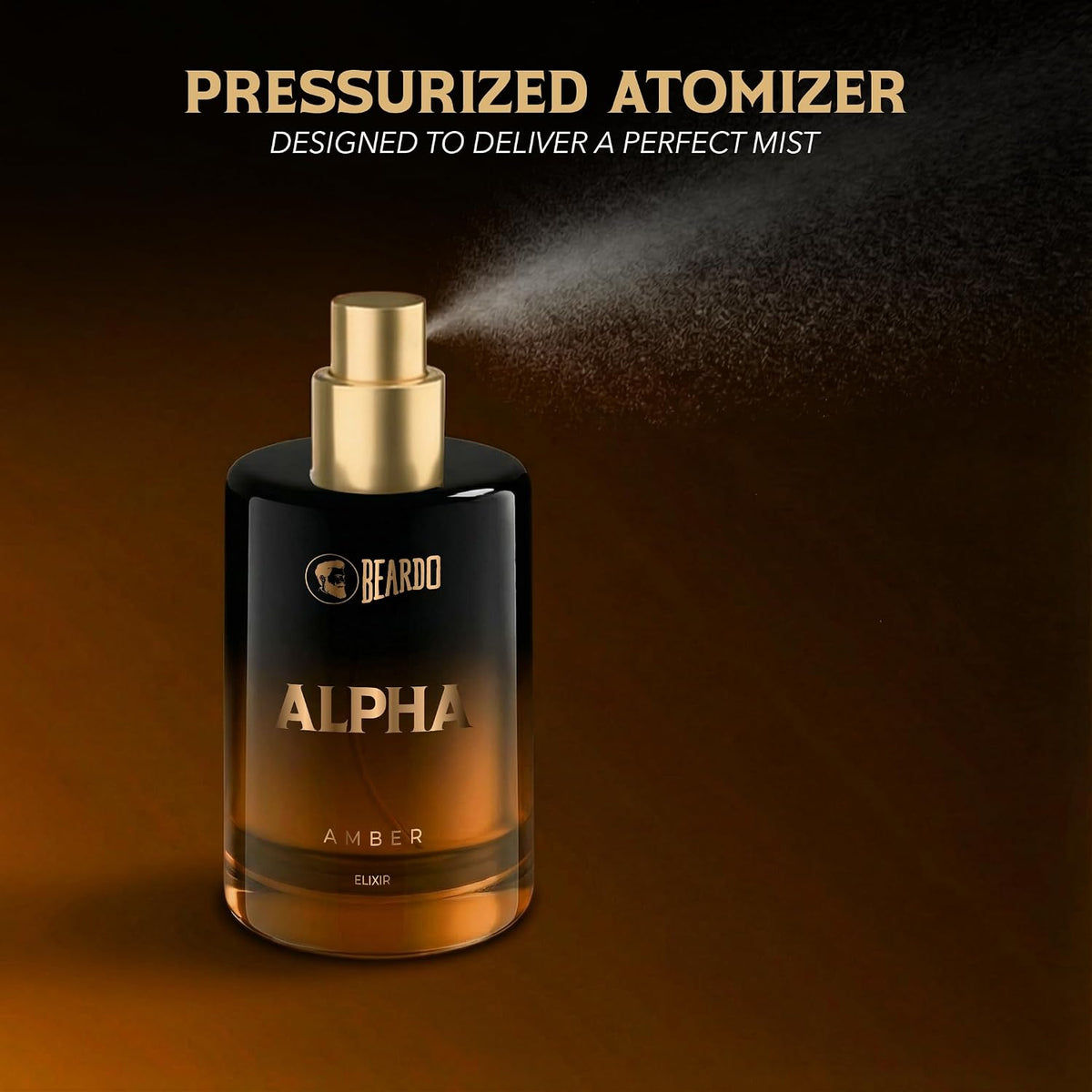 BEARDO Alpha Amber Elixir 30ml | Extrait De Parfum | Woody, Oriental & Ambery Perfume For Men | Long Lasting Perfume | Premium Gift For Man | Gift For Husband | Boyfriend