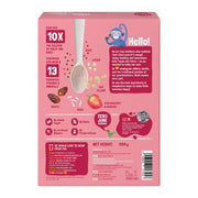 Slurrp Farm No Added Sugar Instant Cereal | Ragi, Rice and Strawberry with Milk | Free Strawberry Cereal Trial Pack | 200g